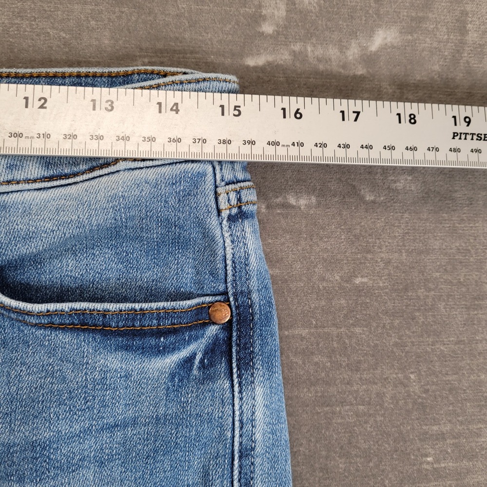 JUDY BLUE LOS ANGELES‎ Women Jeans Size 11/30 Flare Leg Raw Hem Denim - Picture 7 of 8